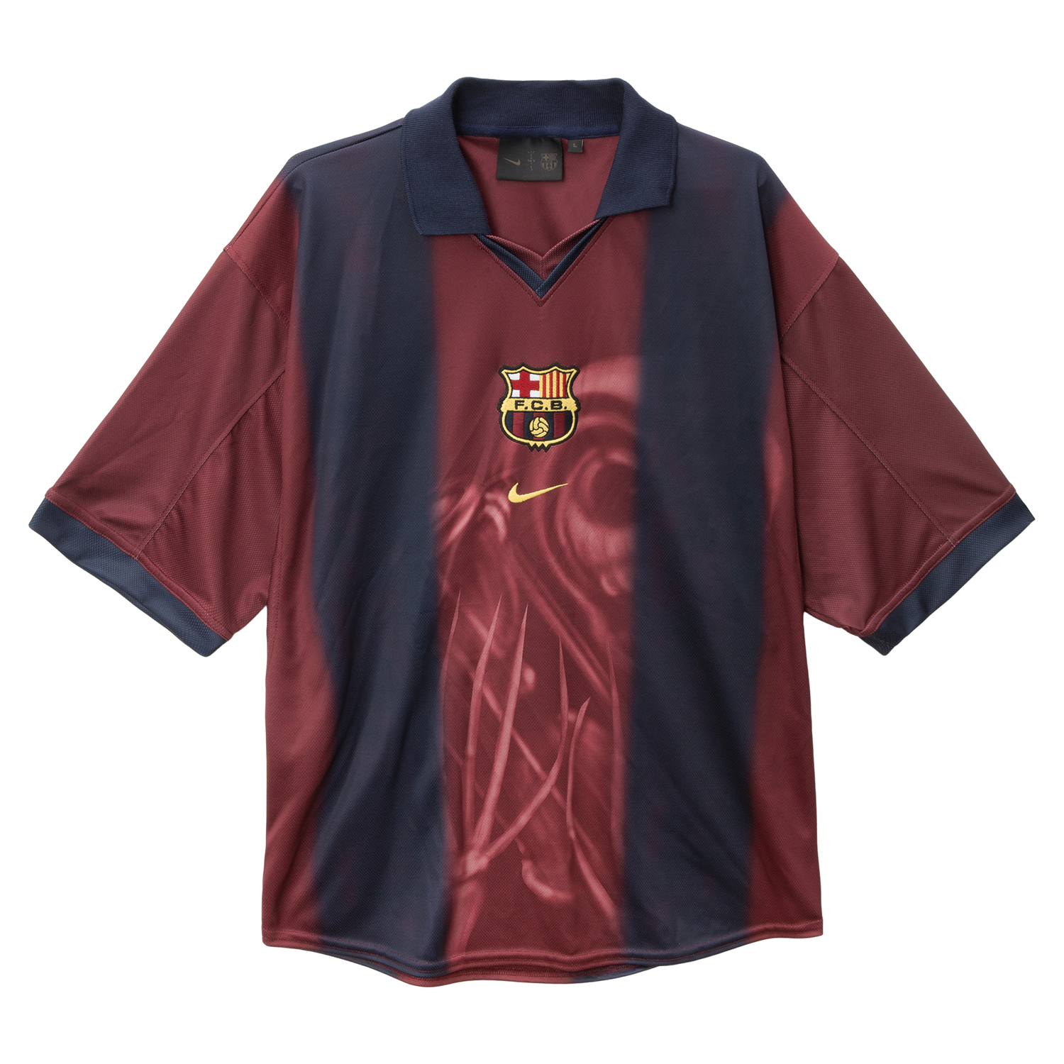 CJ X NIKE X FC BARCELONA RETRO 2000/01 HOME SKELETON JERSEY