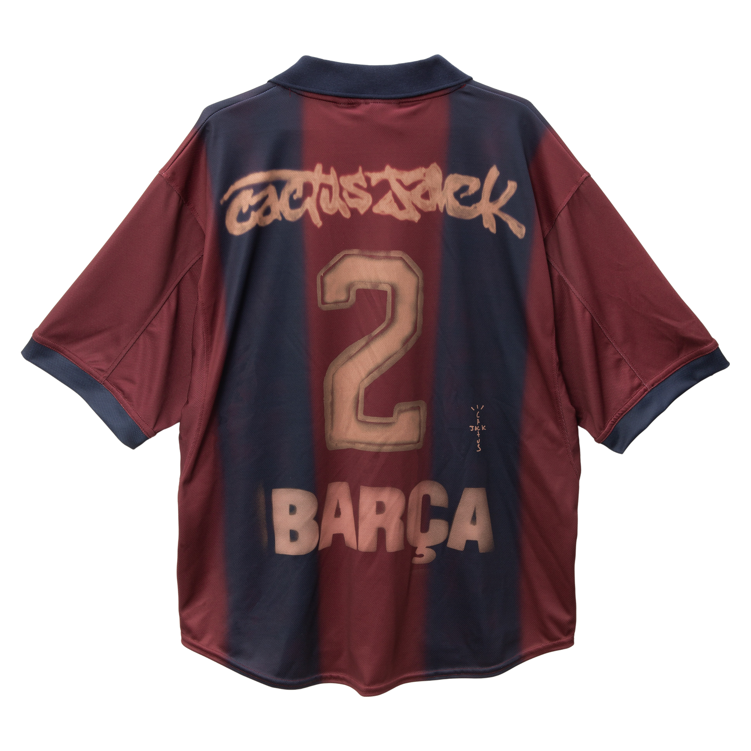 CJ X NIKE X FC BARCELONA RETRO 2000/01 HOME SKELETON JERSEY