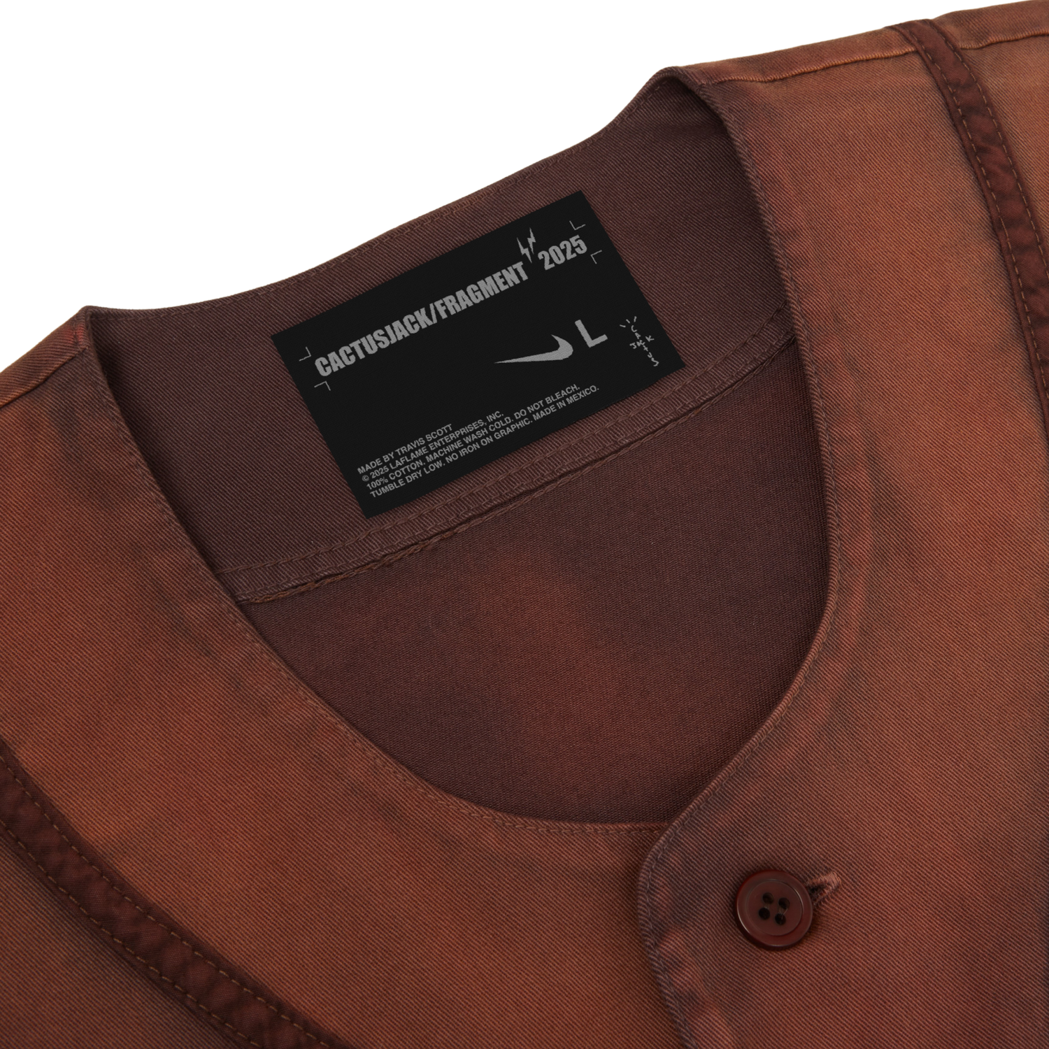 CJ X FRAGMENT X NIKE TOKYO JACK RETRO BASEBALL JERSEY