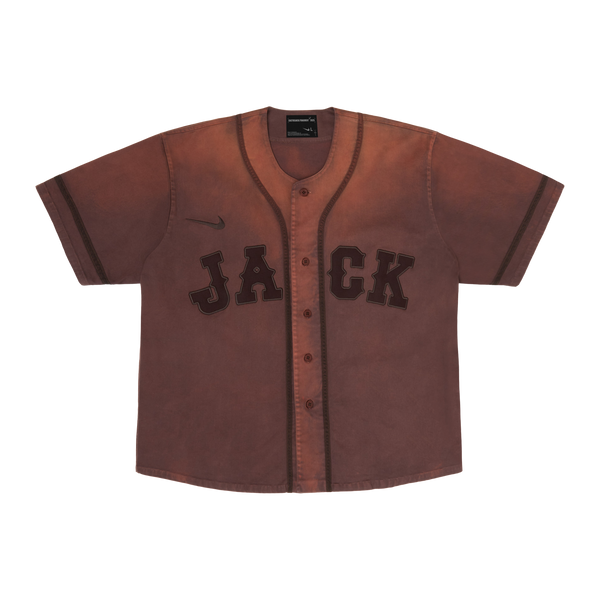 CJ X FRAGMENT X NIKE TOKYO JACK RETRO BASEBALL JERSEY | TRAVIS SCOTT