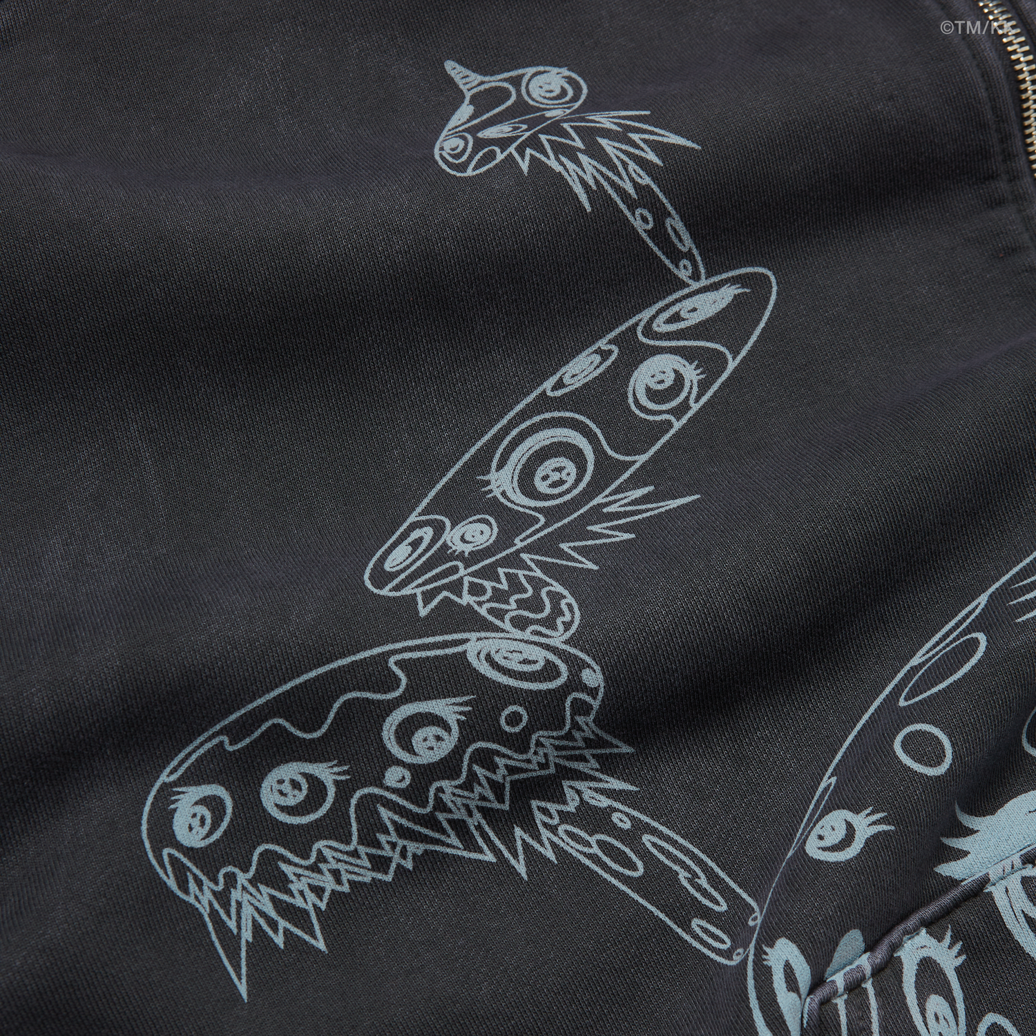 CJ X FRAGMENT X TAKASHI MURAKAMI REBORN ZIP HOODIE