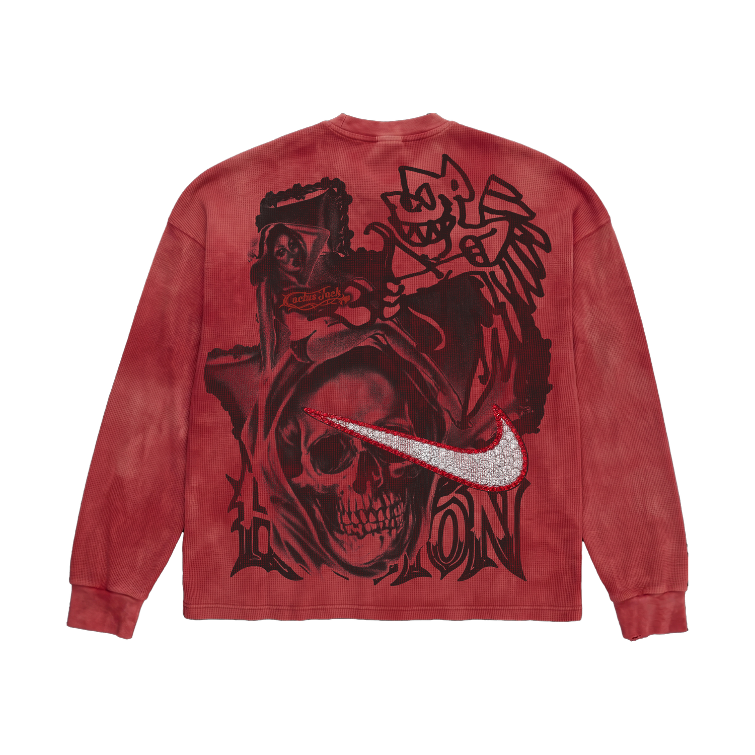 CJ X NIKE TIE DYE THERMAL RHINESTONE LONGSLEEVE